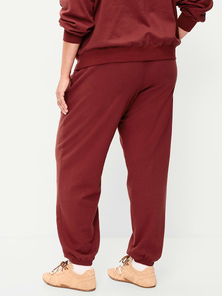 Image 5 of 7, High-Waisted Cinched-Ankle Sweatpants
