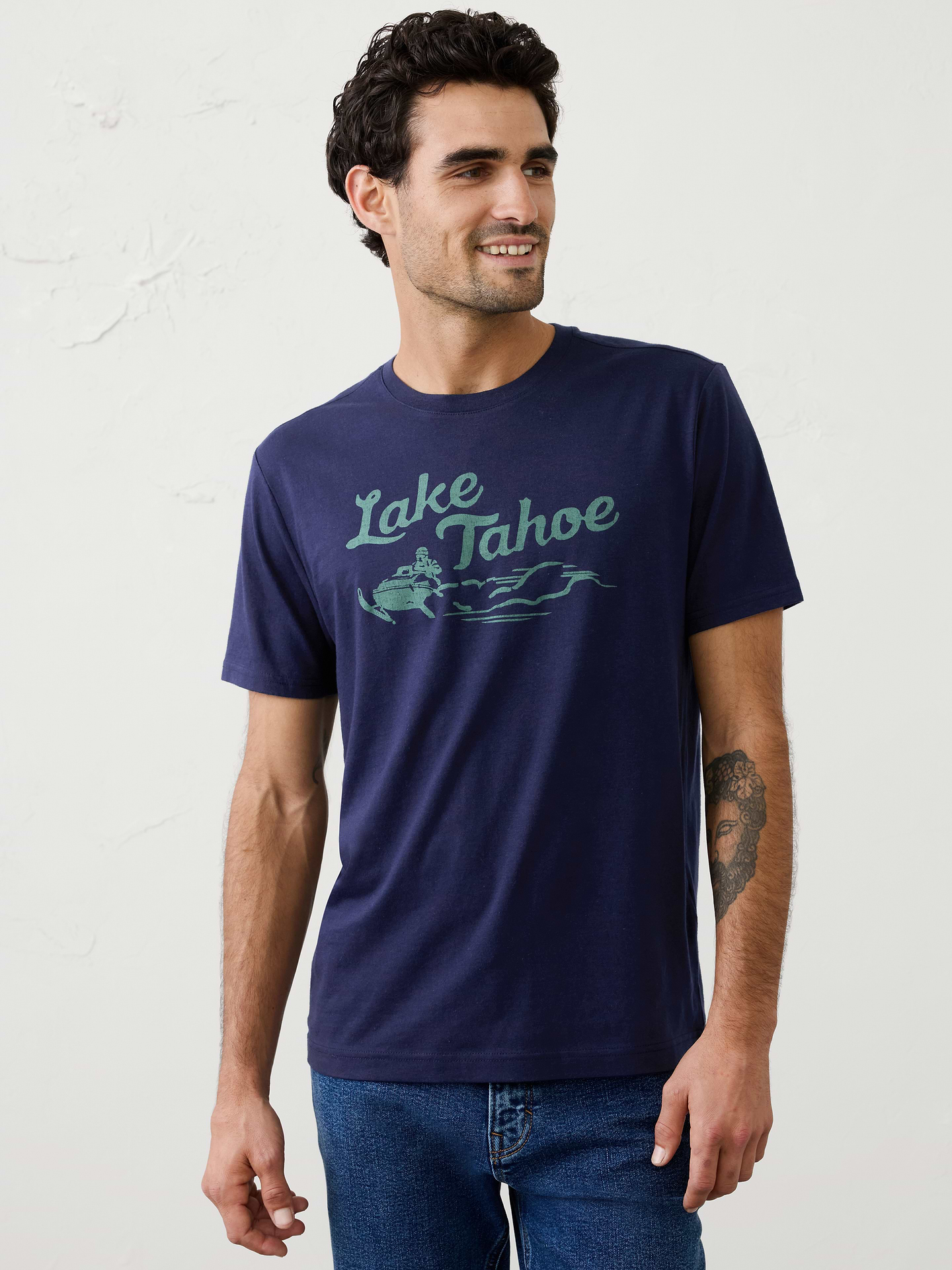 Image 1 of 8, Crew neck. Short sleeves., Made exclusively for Banana Republic Factory., Product #1181250