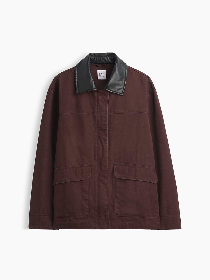 Image 5 of 5, Relaxed Canvas Barn Jacket