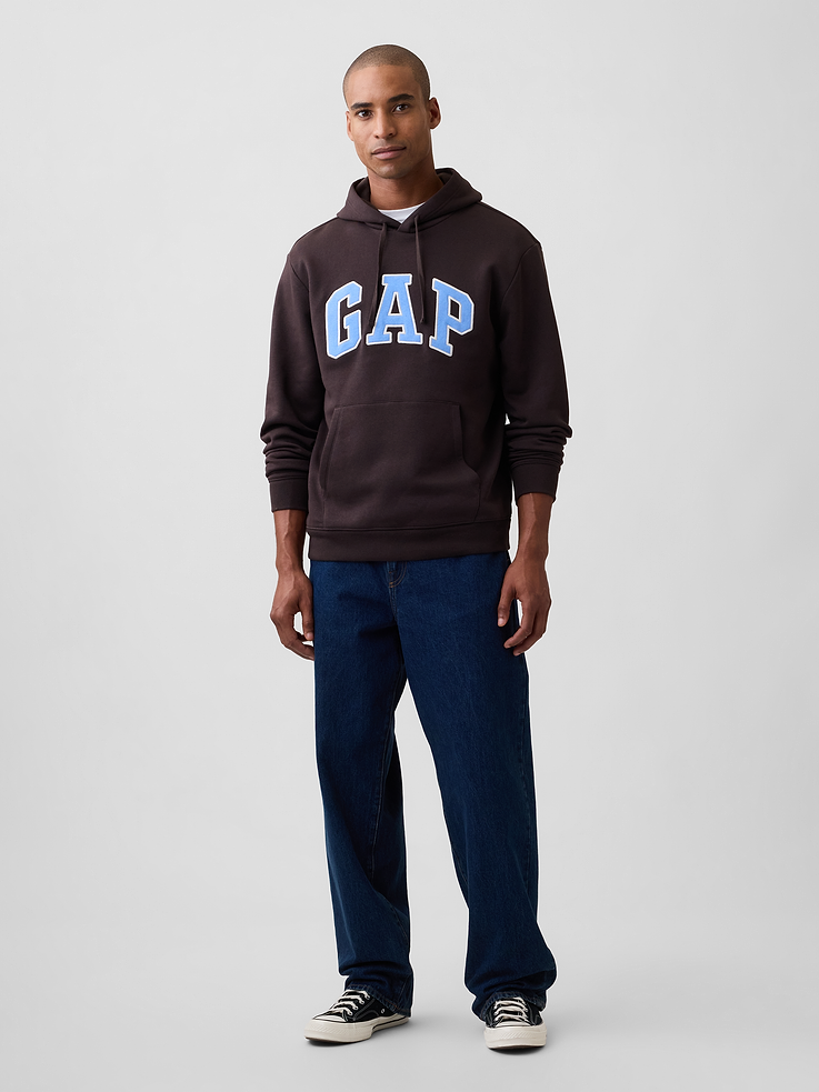 Image 3 of 4, Relaxed Gap Logo Hoodie