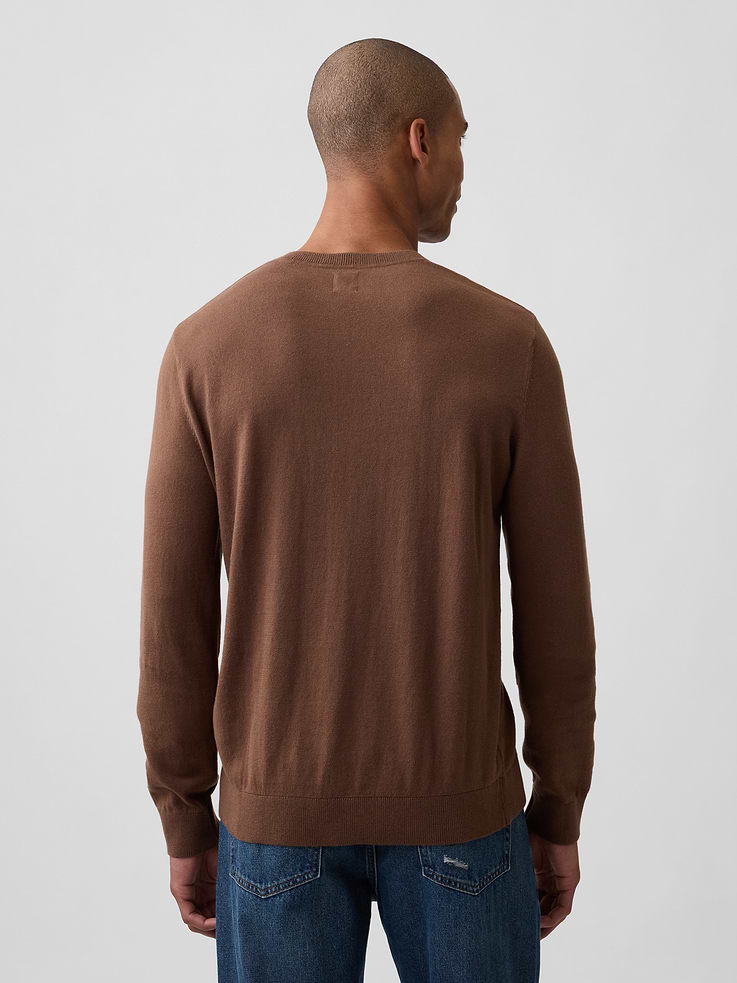 Image 2 of 5, 100% Cotton Cotton V-Neck Sweater