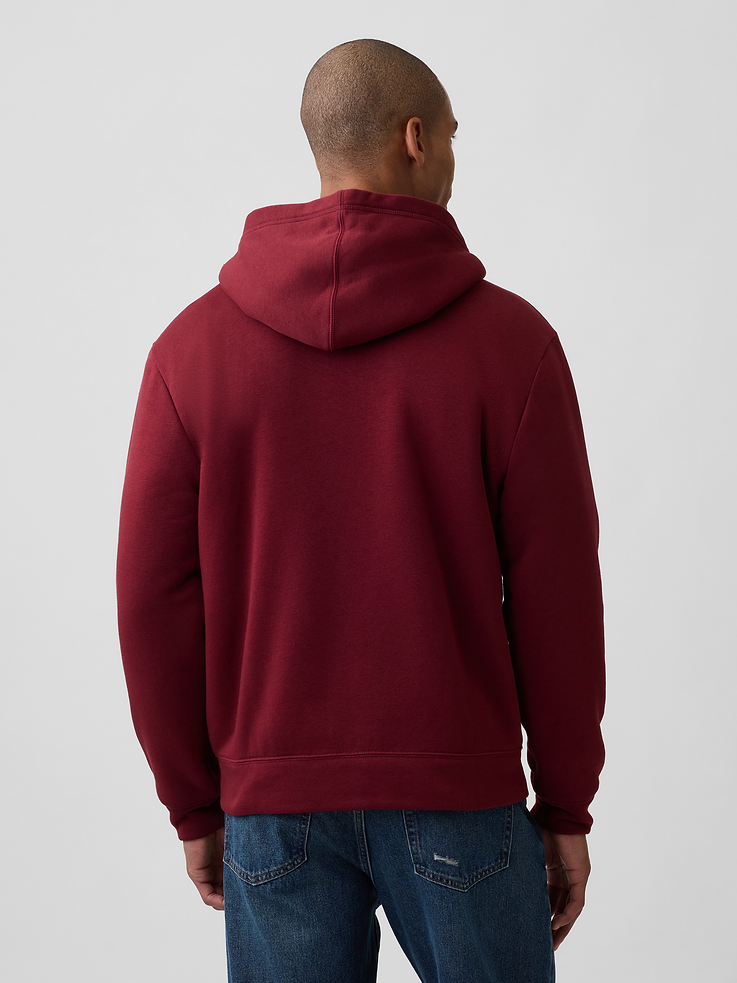 Image 2 of 4, Relaxed Gap Logo Sherpa-Lined Zip Hoodie
