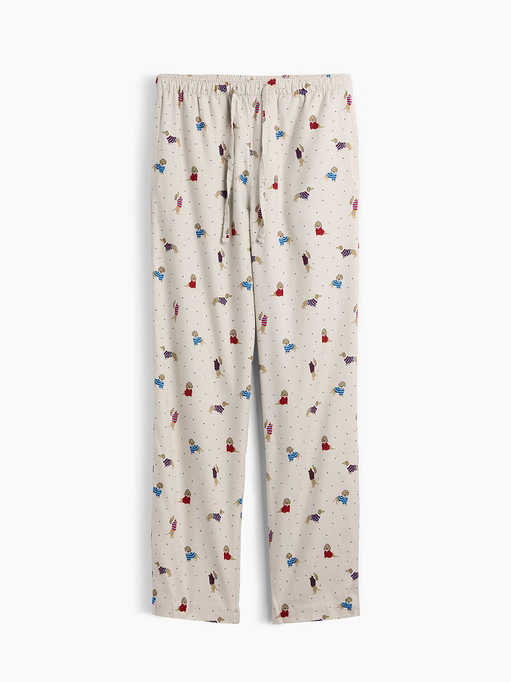 Image 4 of 4, Relaxed Flannel PJ Pants
