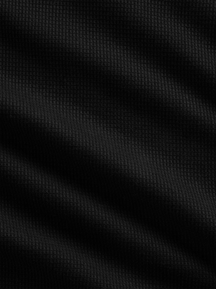 Image 4 of 5, Waffle-Knit Crewneck T-Shirt