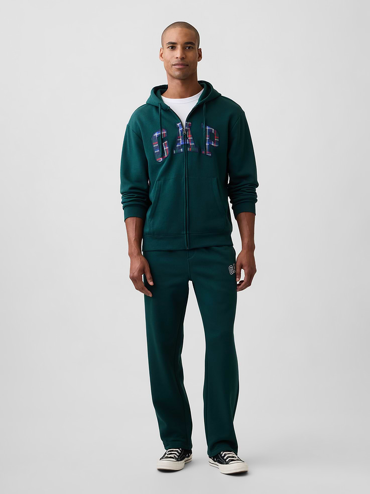 Image 3 of 4, Relaxed Gap Logo Zip Hoodie