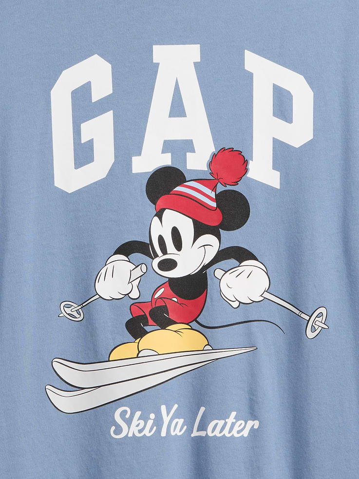 Image 4 of 5, Gap × Disney Mickey Mouse Everyday Soft Relaxed Graphic T-Shirt
