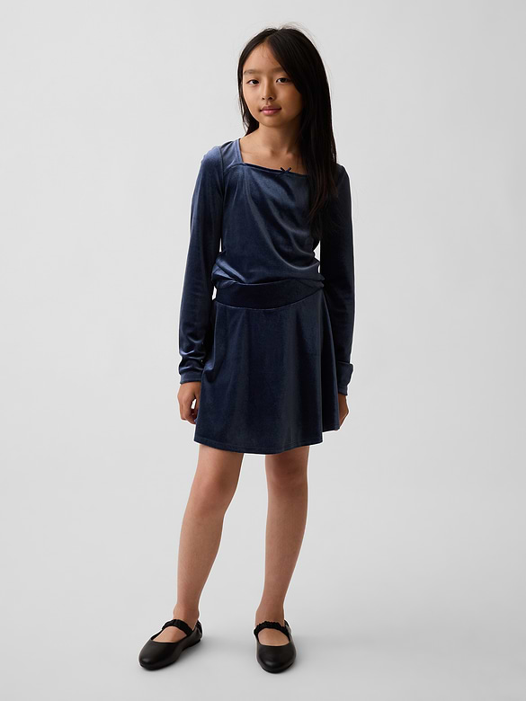 Kids Easy Velour Skirt