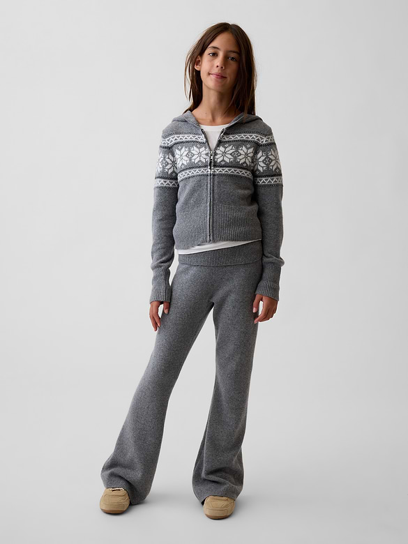 Kids CashSoft Foldover Flare Sweater Leggings