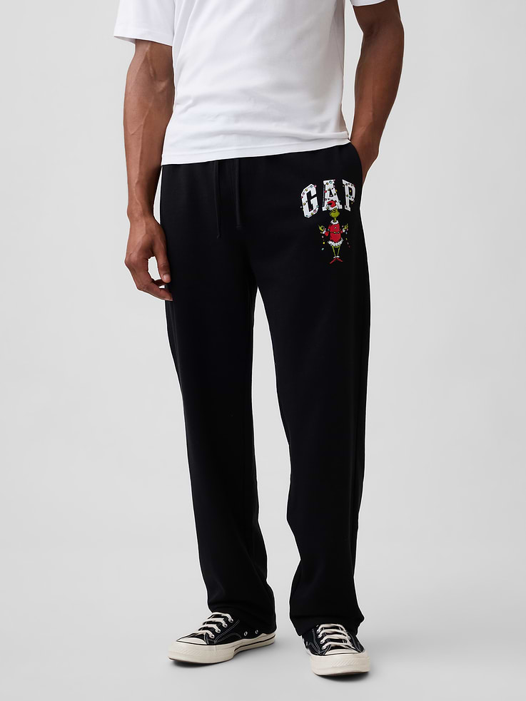 Image 3 of 4, How the Grinch Stole Christmas Gap Logo Straight-Leg Sweatpants