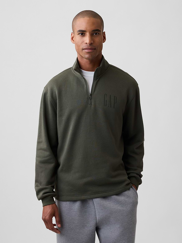 Relaxed Quarter-Zip Sweatshirt
