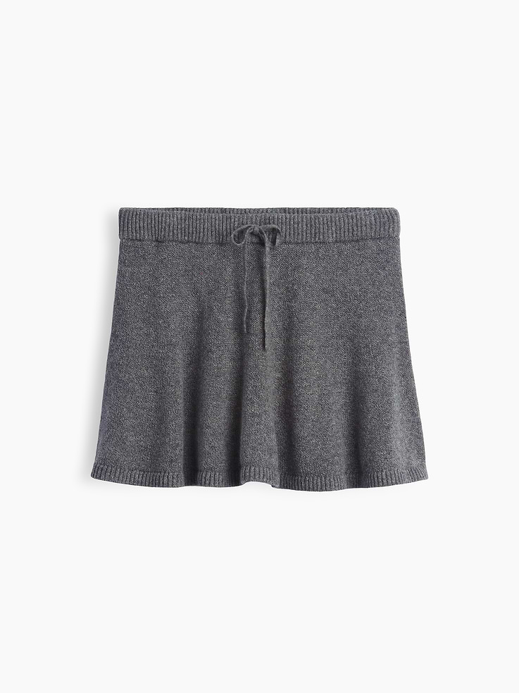 Image 2 de 5, Jupe-short Effet cachemire en tricot pour Enfant