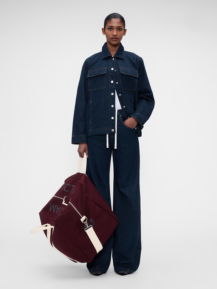 Image 2 of 7, Gap × Victoria Beckham Oversized Weekender