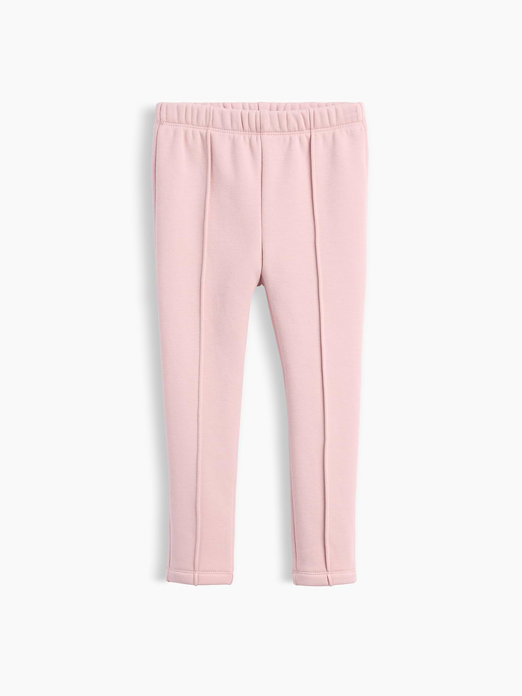 Image 2 of 4, Baby & Toddler Sherpa-Lined Pintuck Leggings
