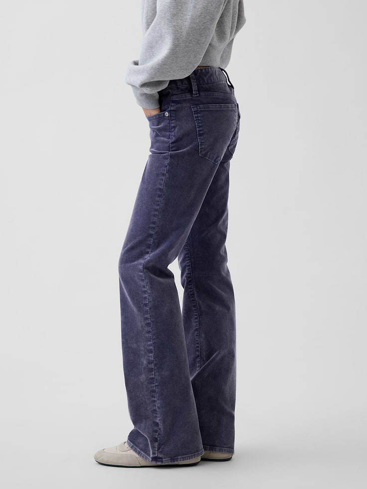 Image 3 of 6, Low Rise Corduroy Long & Lean Pants
