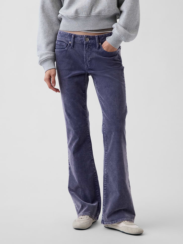 Image 2 of 6, Low Rise Corduroy Long & Lean Pants