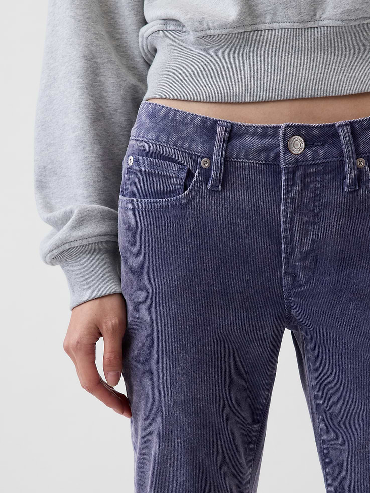 Image 5 of 6, Low Rise Corduroy Long & Lean Pants