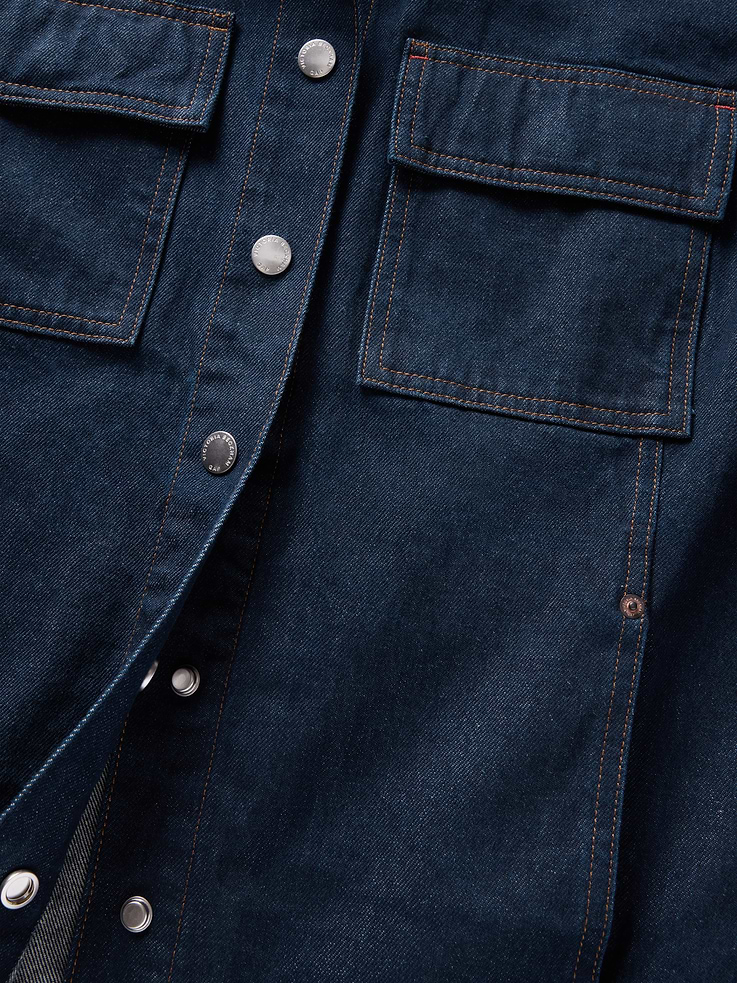 Image 7 of 9, Gap × Victoria Beckham Denim Shirt Jacket, Cardmember Early Access