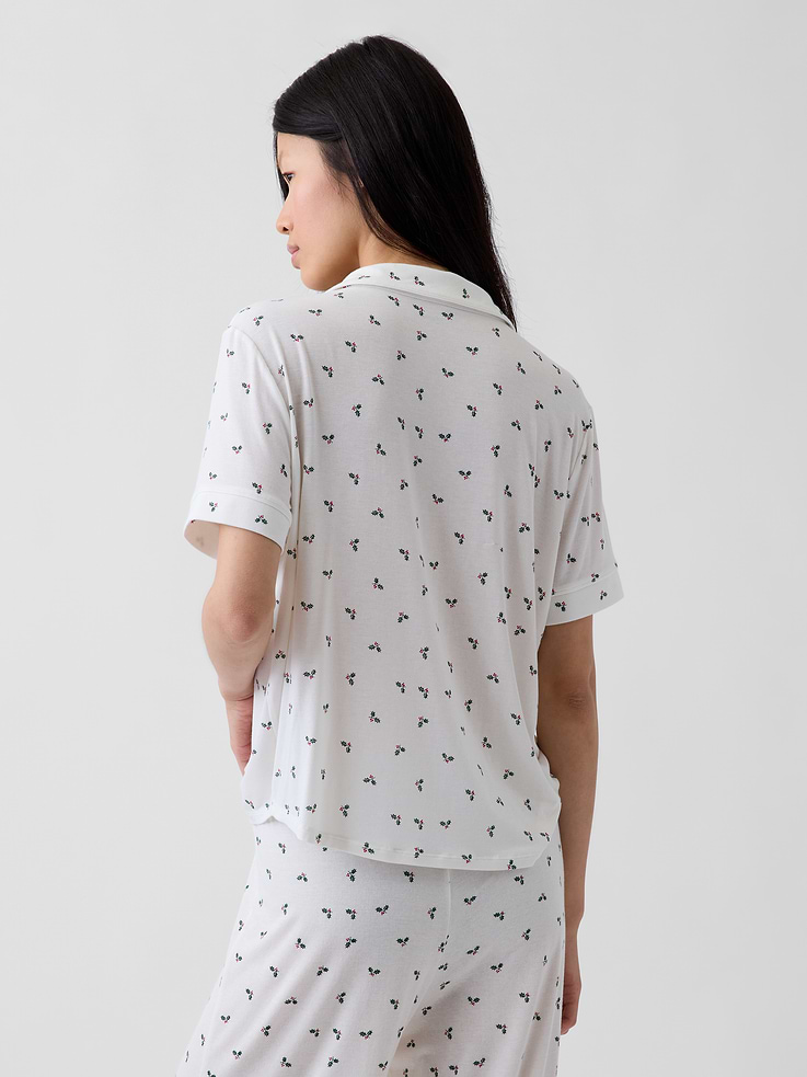 Image 3 of 5, SoftMade Modal PJ Top