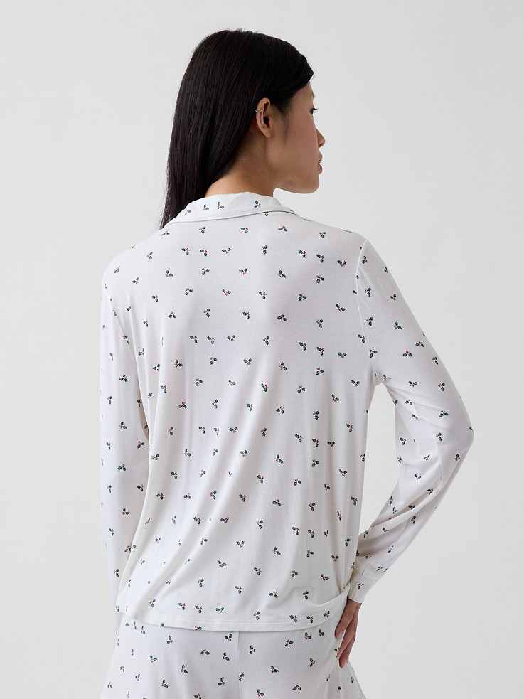 Image 3 of 5, SoftMade Modal PJ Top