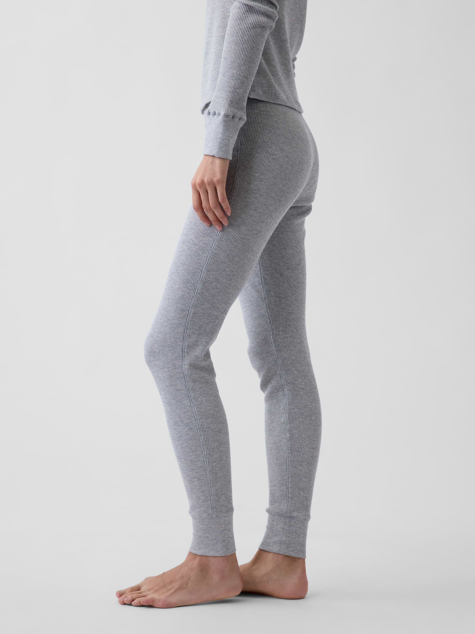 Image 3 de 6, Legging de pyjama gaufré