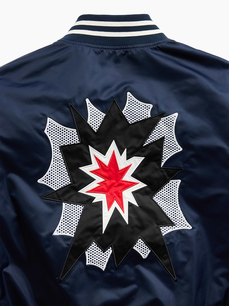 Image 7 of 10, Gap | Lichtenstein | Whitney | Standing Explosion Varsity Jacket