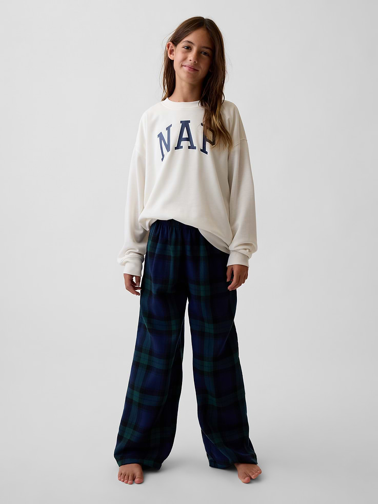 Image 4 of 6, Kids Recycled NAP Logo PJ Sweatshirt
