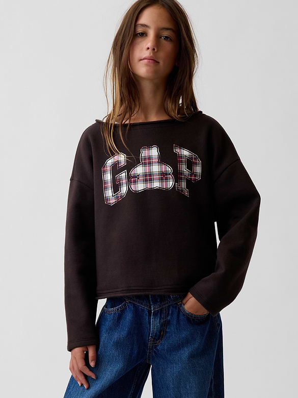 Kids VintageSoft Rollneck Logo Sweatshirt