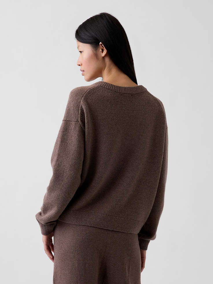 Image 3 of 6, CashSoft Oversized V-Neck Sweater