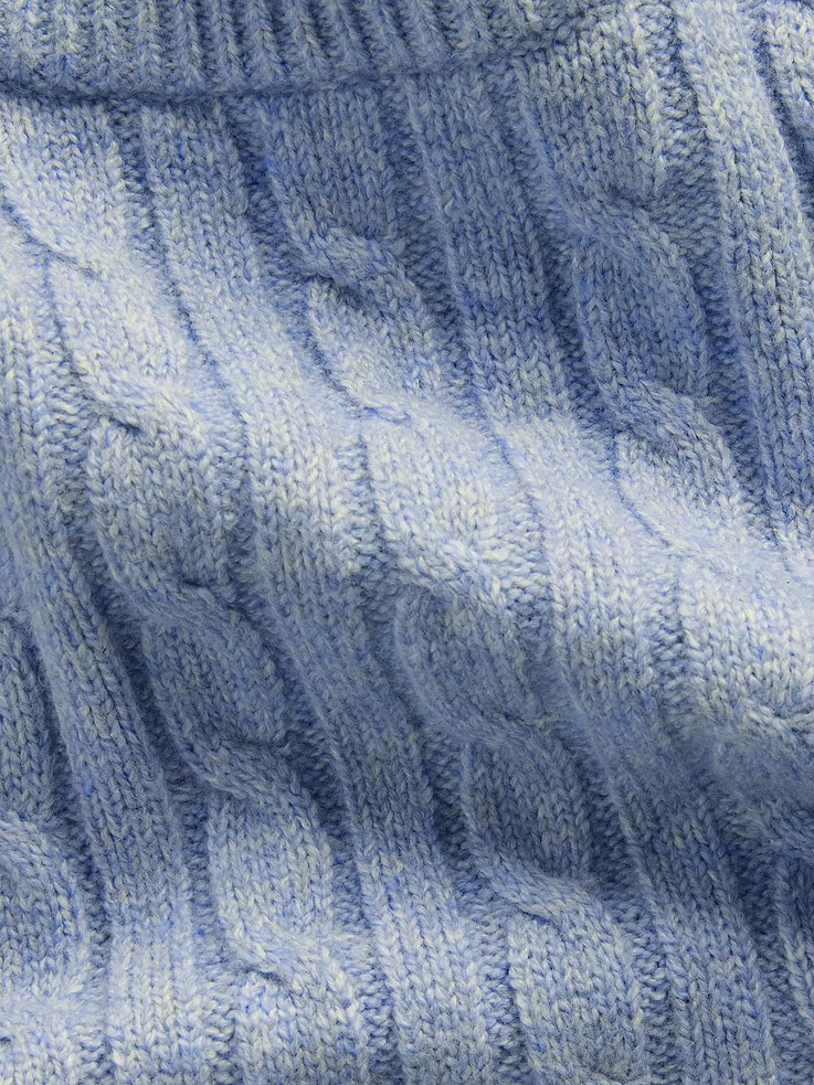 Image 5 de 5, Chandail ras du cou surdimensionné en tricot torsadé Effet cachemire