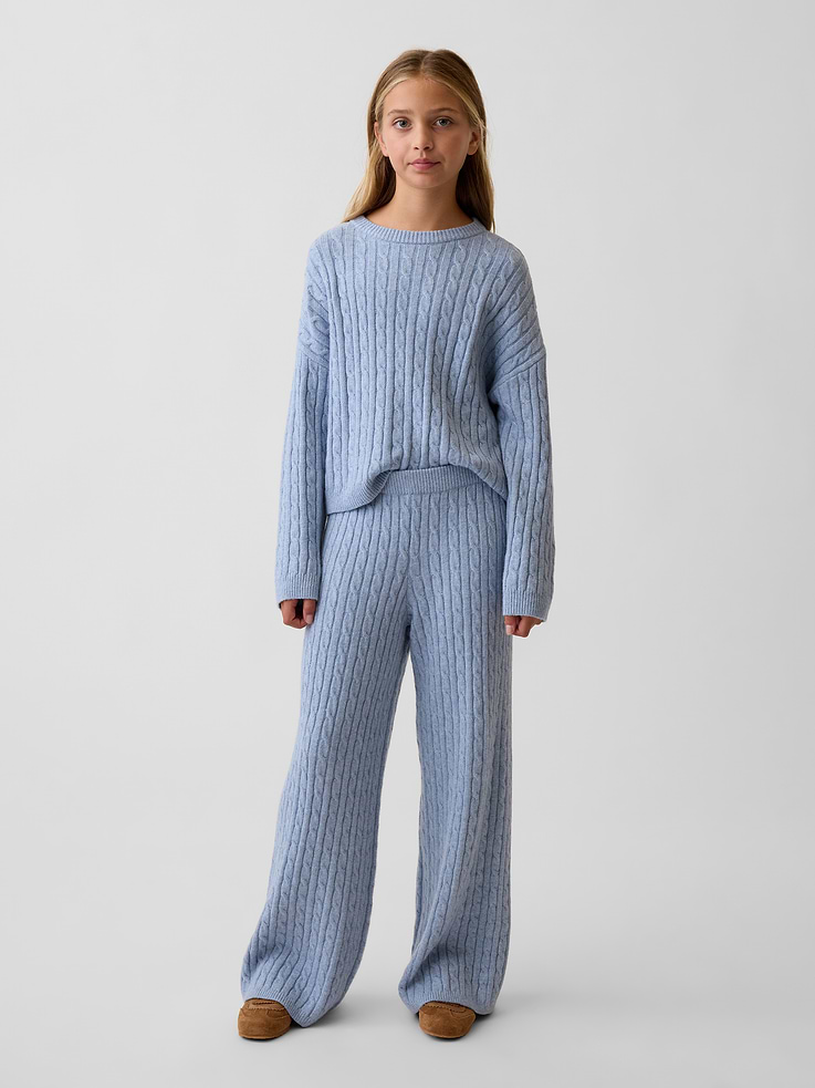 Image 1 de 5, Tricot en mélange de coton ultra-doux. Coupe décontractée., Taille élastique., Ourlet côtelé., Produit #1184841