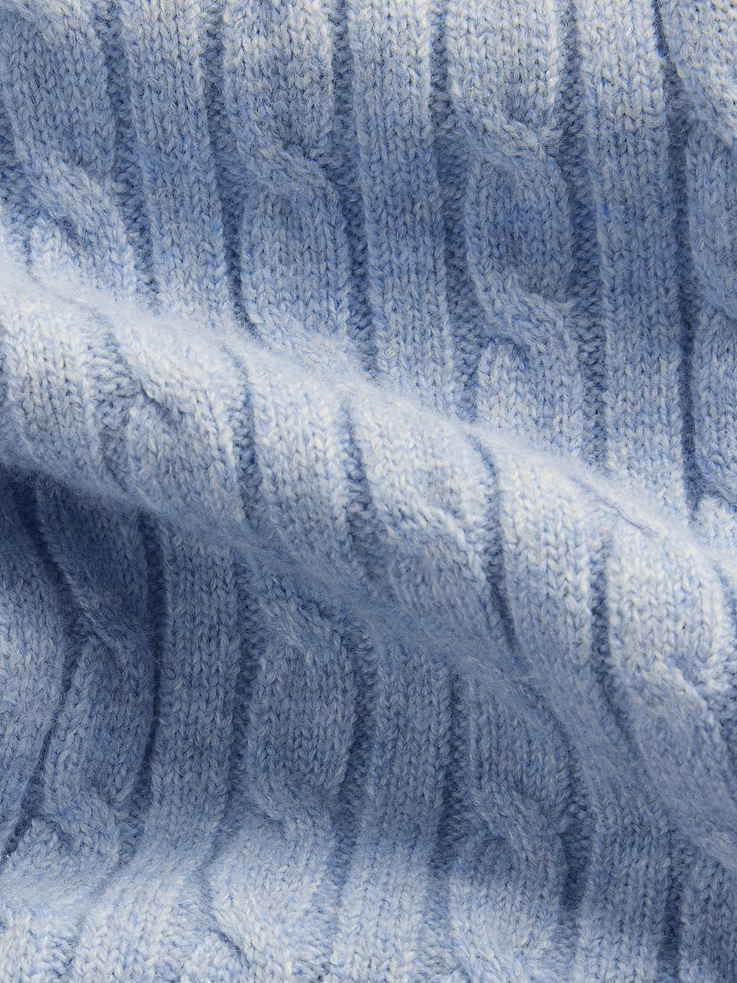 Image 5 de 5, Pantalon à jambe large en tricot torsadé Effet cachemire