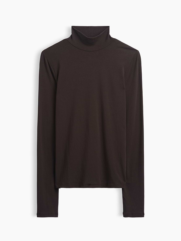 Stretch Jersey Mockneck T-Shirt