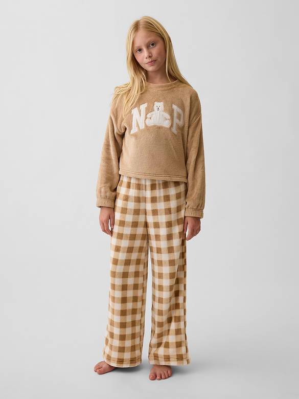 Kids Recycled Sherpa PJ Pants