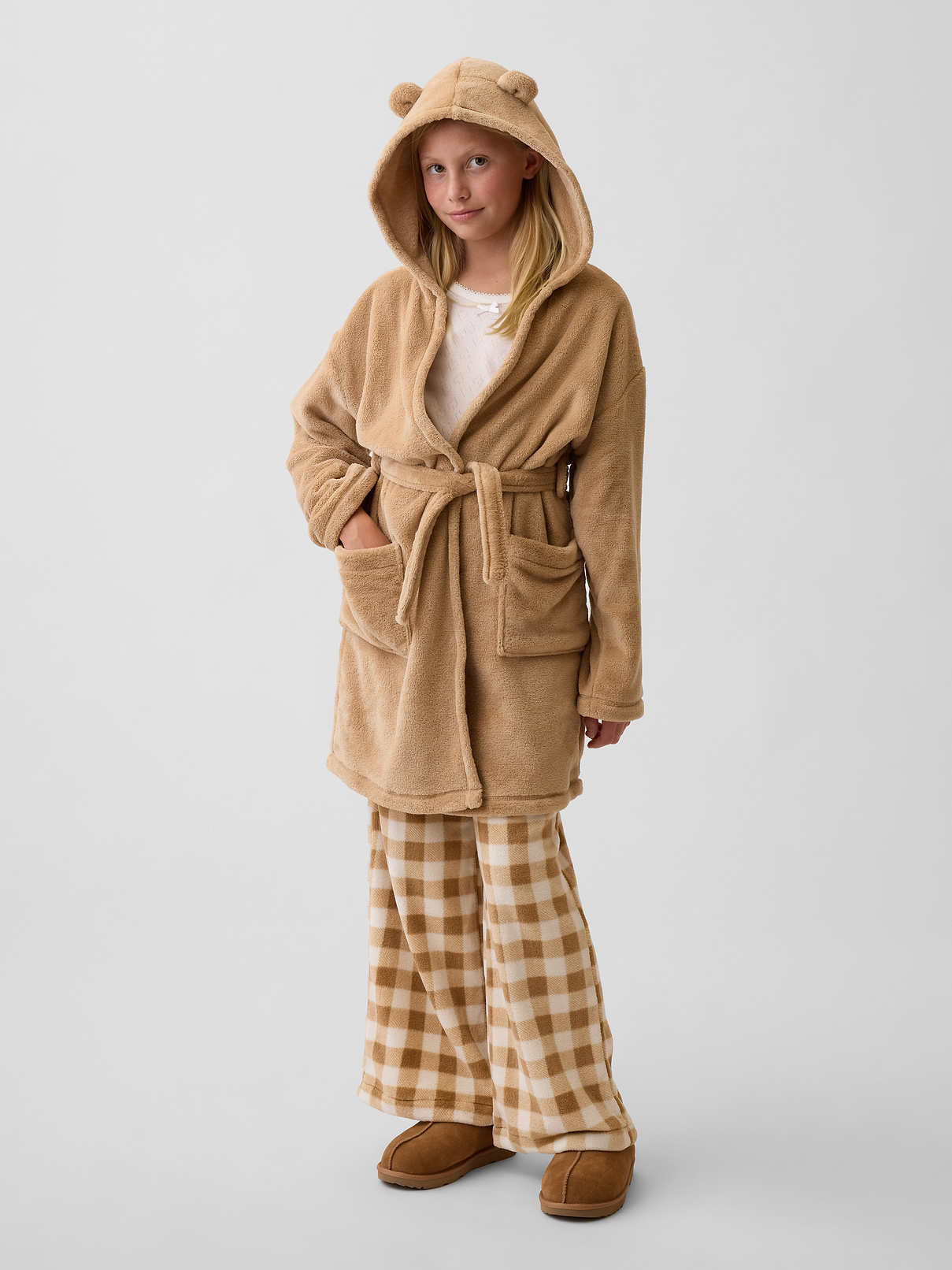 Kids Cozy Brannan Bear Hooded Robe