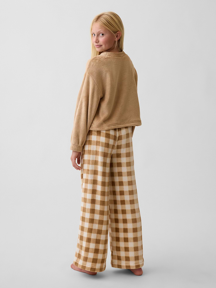 Image 3 of 4, Kids Recycled Sherpa PJ Pants