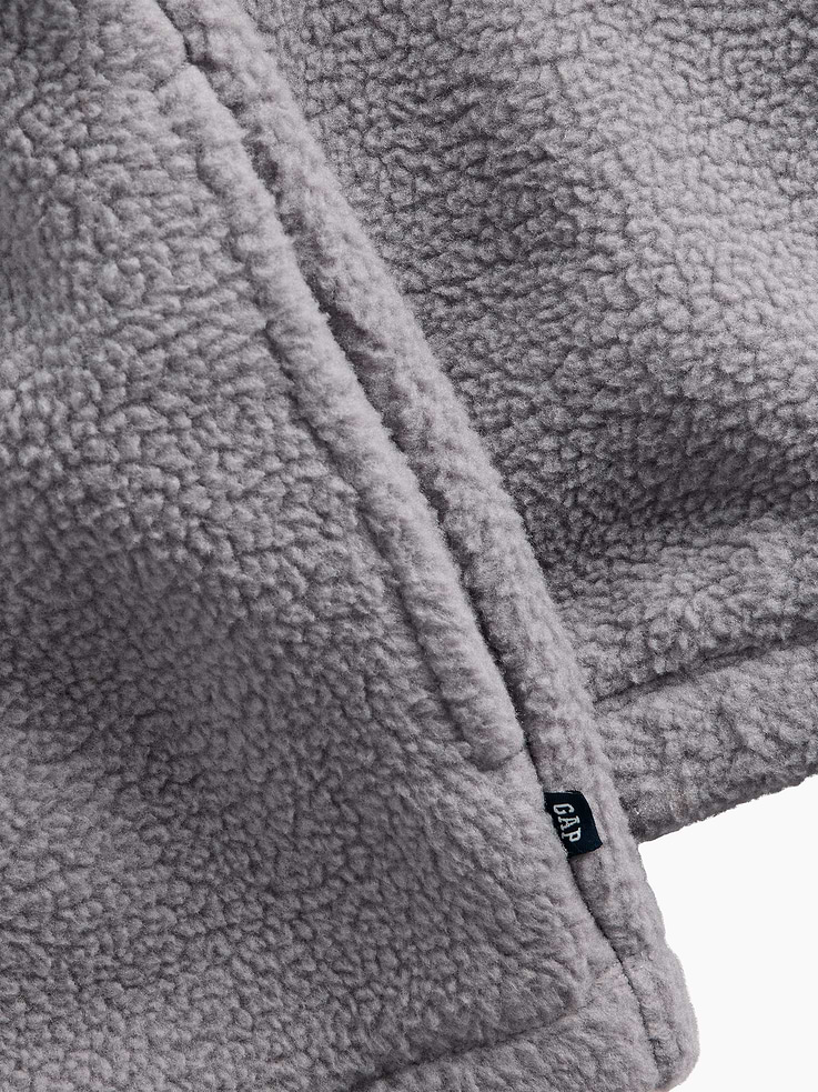 Image 6 of 6, Kids Sherpa Relaxed Quarter-Zip Pullover