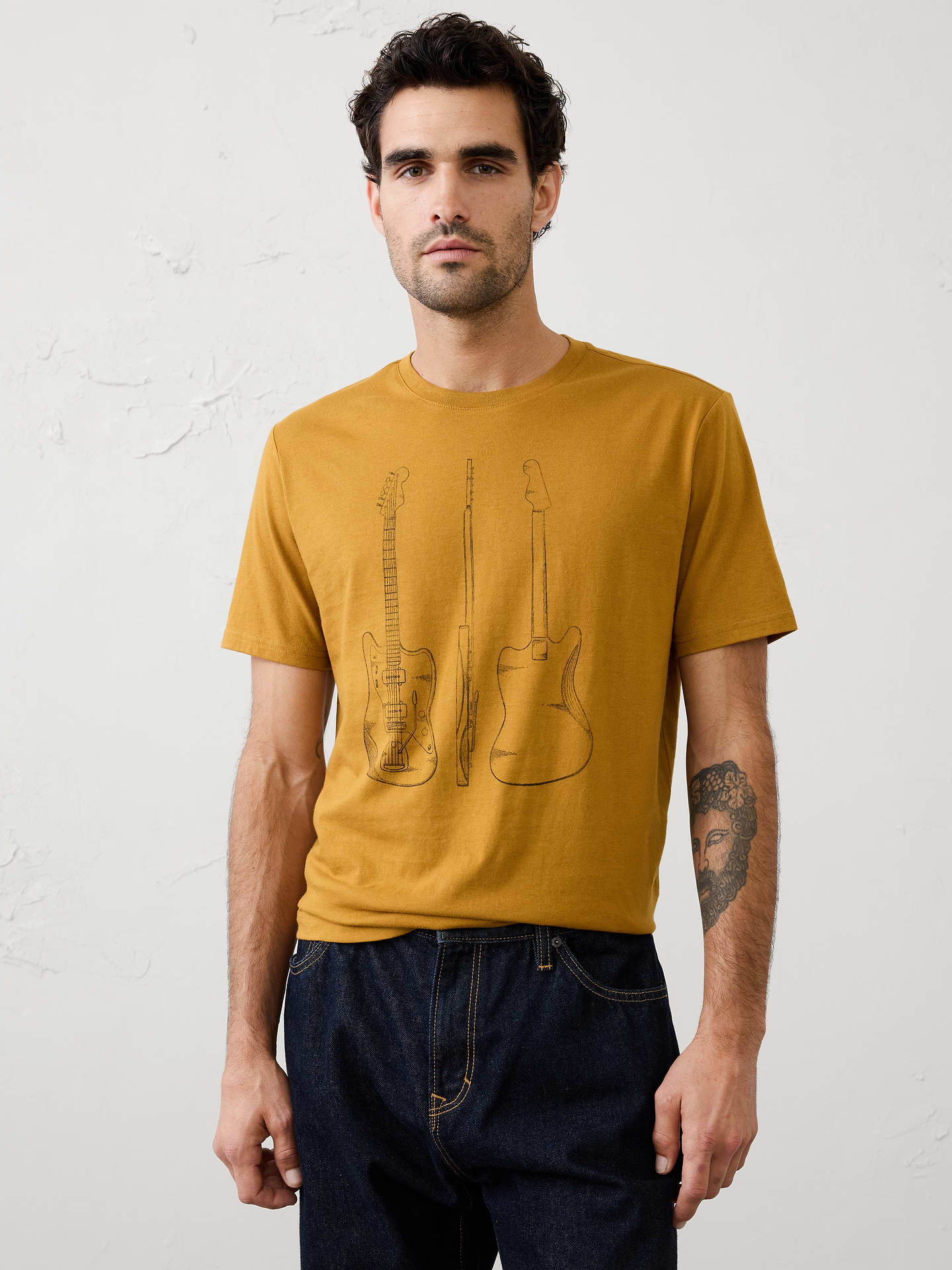 Image 1 of 8, Crew neck. Short sleeves., Made exclusively for Banana Republic Factory., Product #1181243