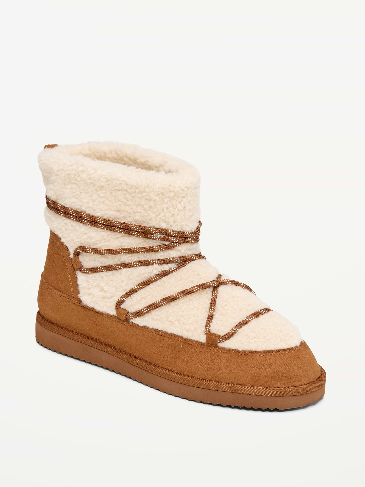 Image 1 of 1, sherpa lined, pull-on style, textured outsole, Product #1182023