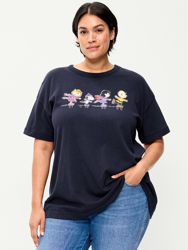 Image 4 de 5, T-shirt long surdimensionné Peanuts™
