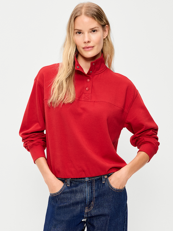 SoComfy Funnel-Neck Sweatshirt