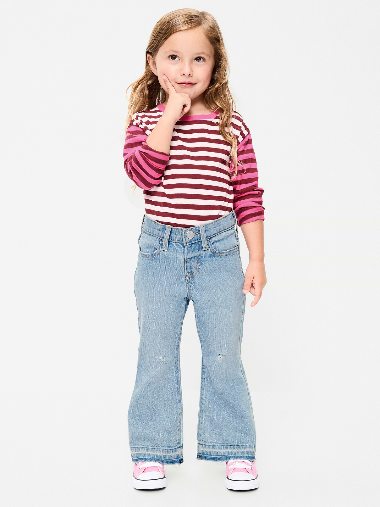 High-Waisted Flare-Leg Jeans for Toddler Girls