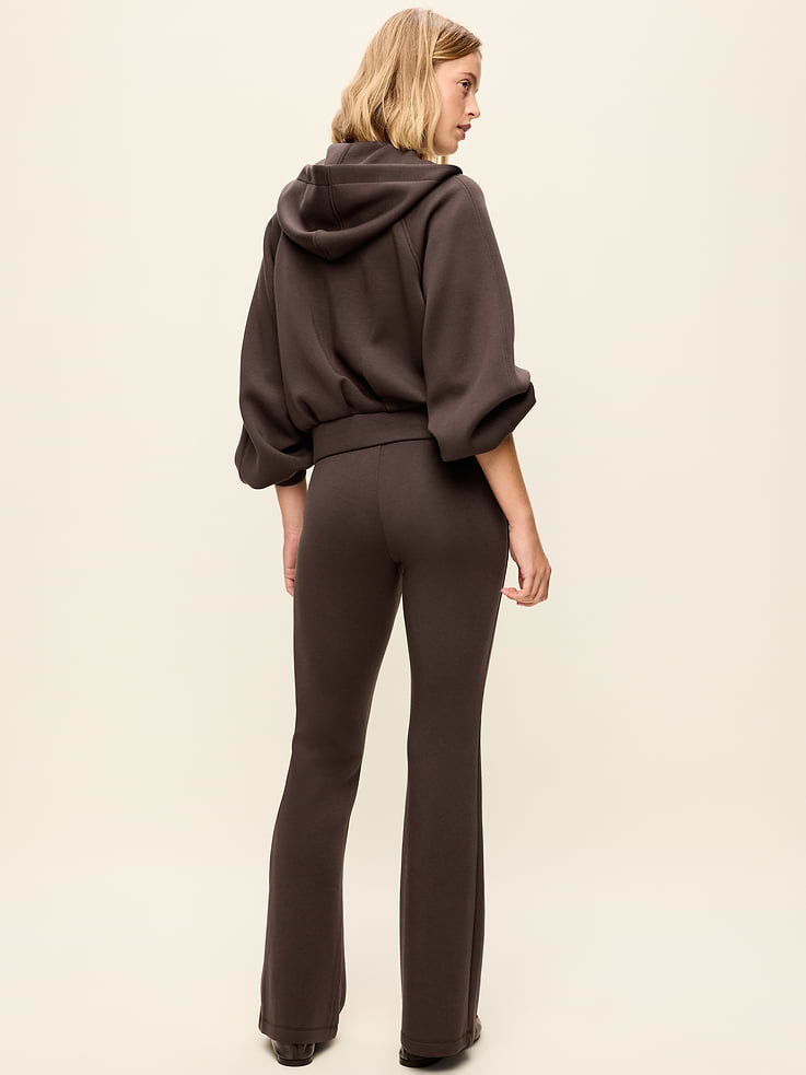 Image 3 of 8, High-Waisted Bounce Fleece Flare-Leg Sweatpants