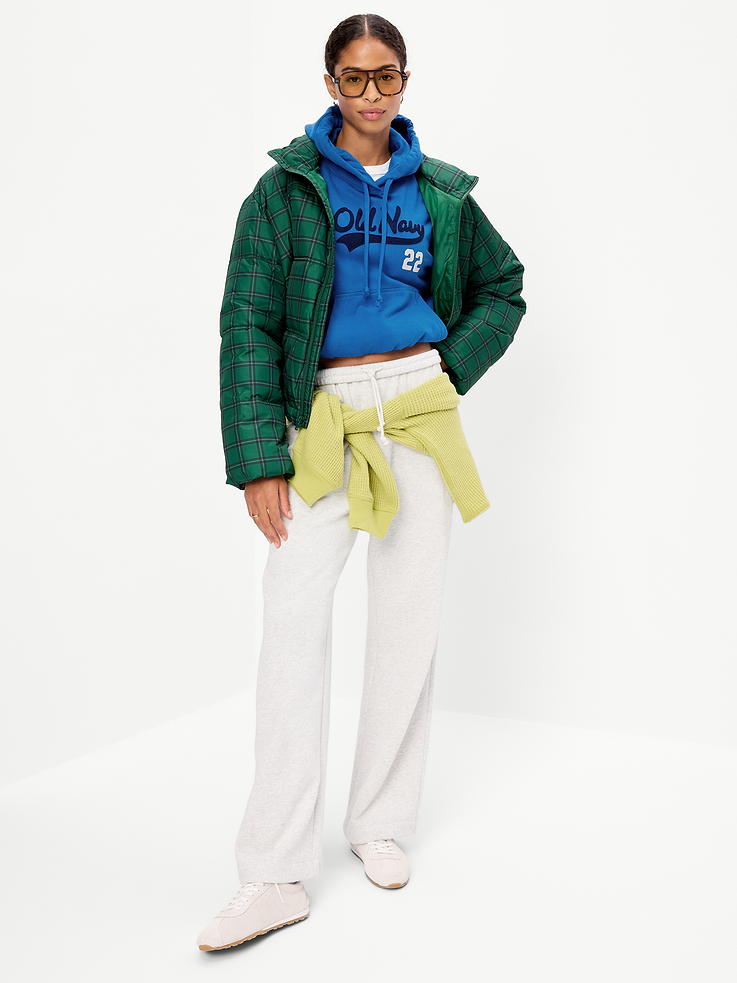 Image 3 of 7, SoComfy Bubble-Hem Hoodie Sweatshirt