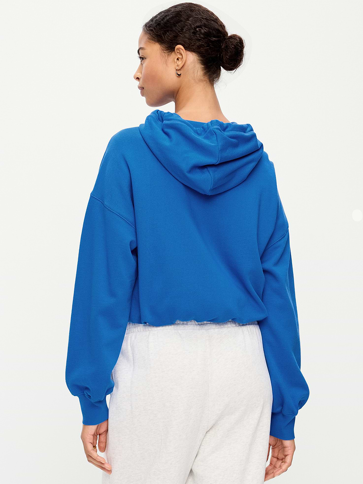 Image 2 of 7, SoComfy Bubble-Hem Hoodie Sweatshirt