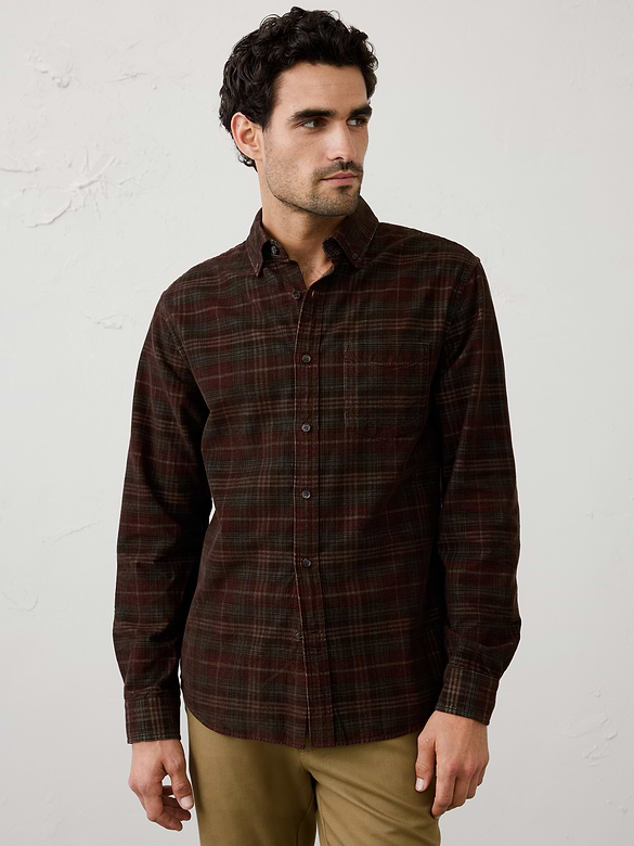 Slim-Fit Fine Wale Corduroy Shirt