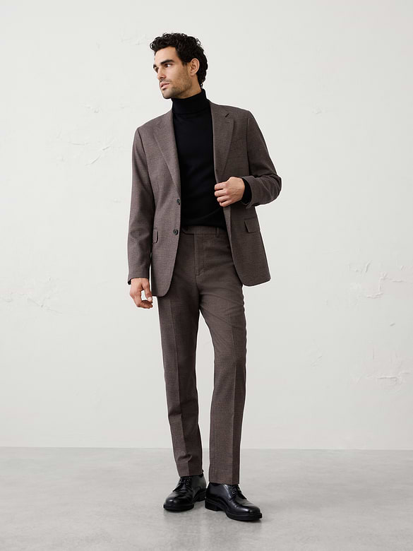 Mini-Check Suit Trouser
