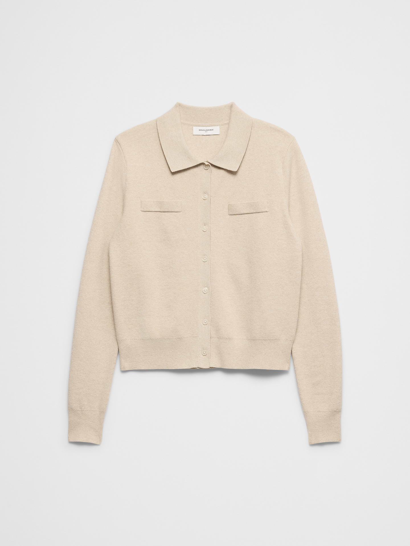 Image 4 of 4, Collared Cardigan Sweater