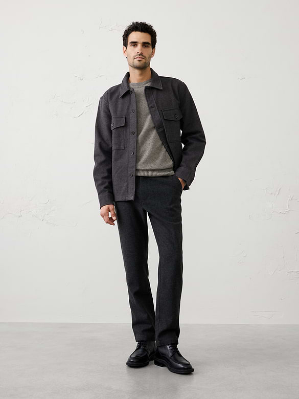 Relaxed-Fit Tailored Overshirt
