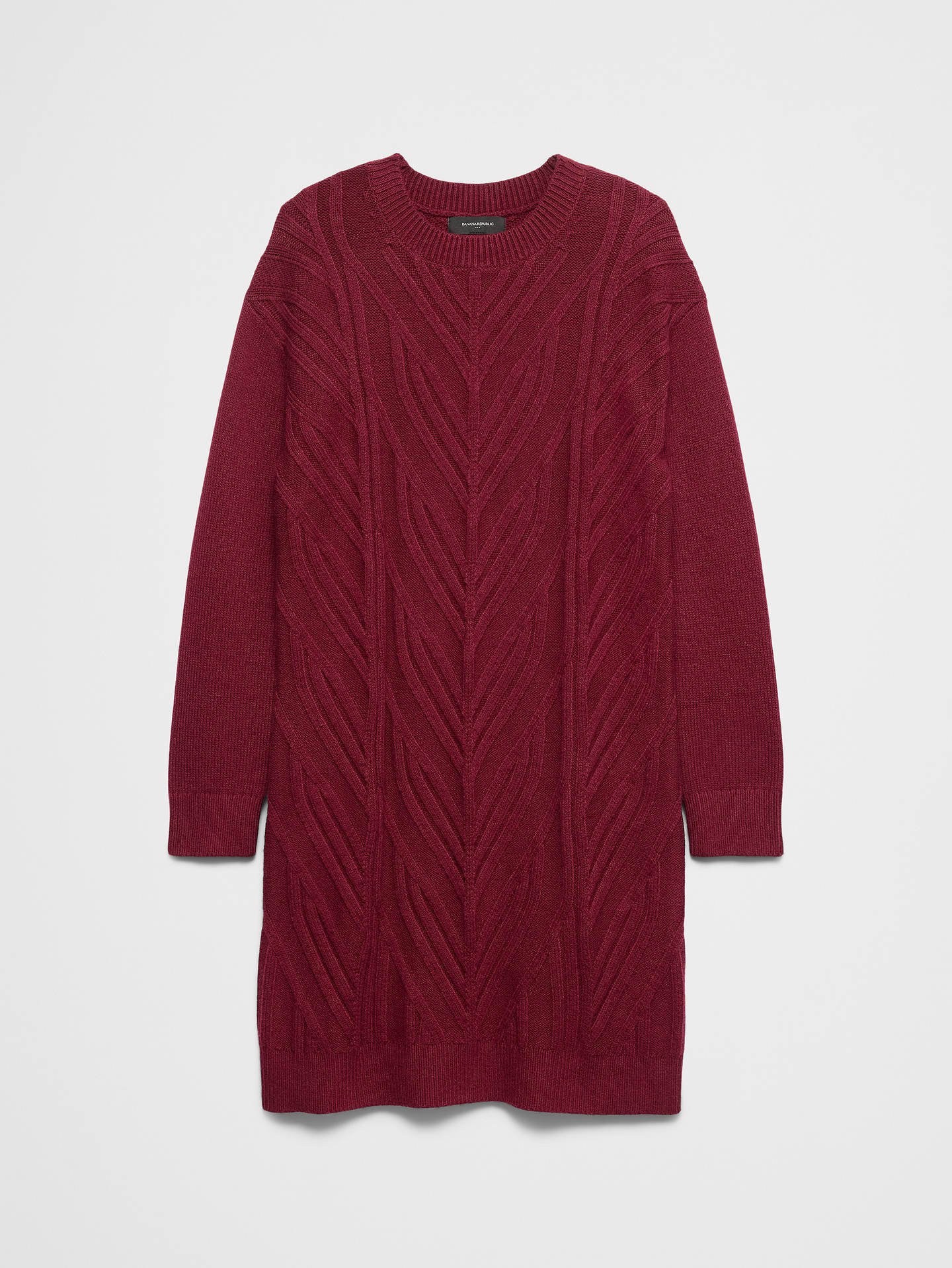 Image 4 of 4, Cable Mini Sweater Dress