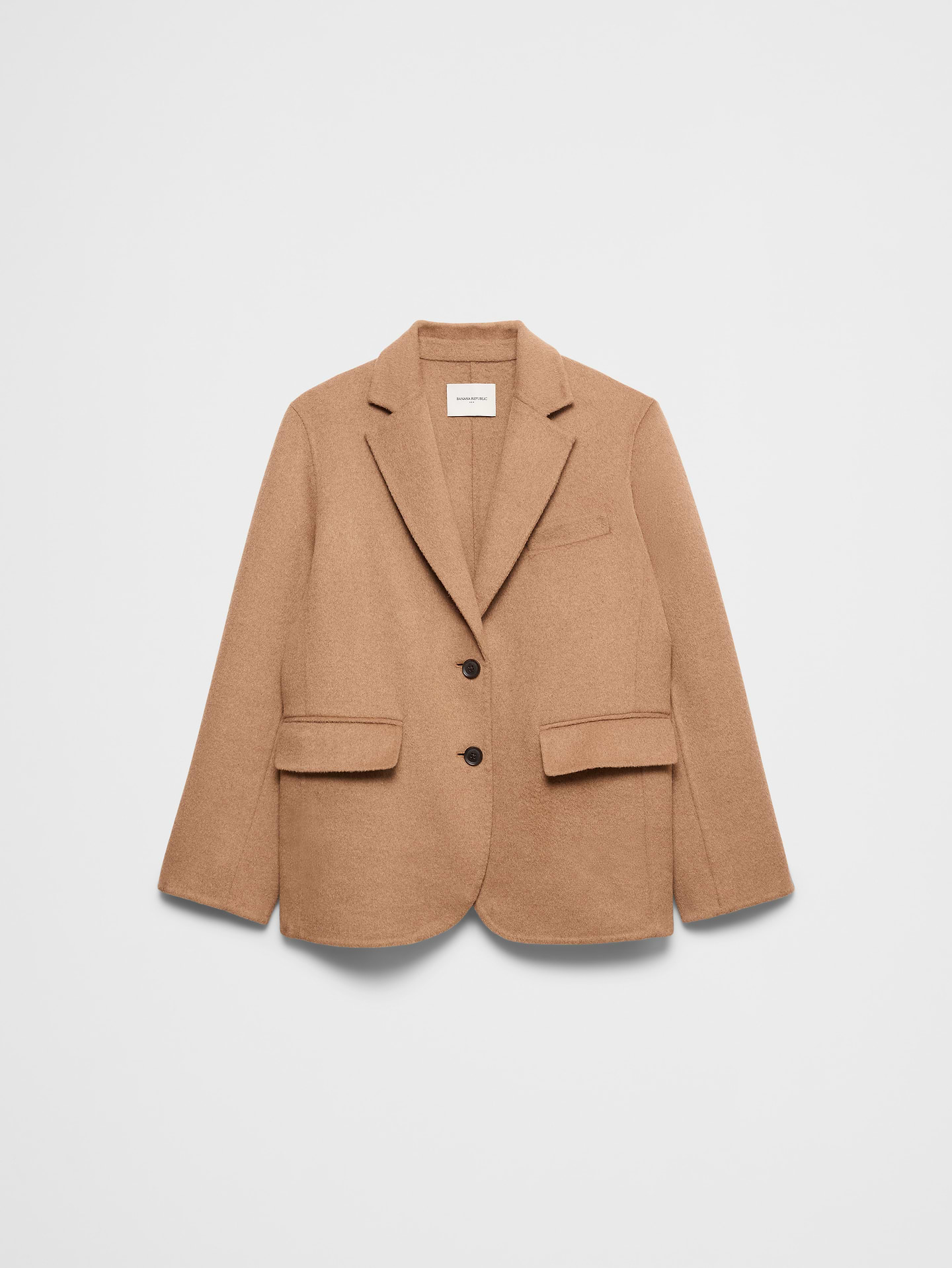 Image 4 of 4, Polyester-Wool Blend Double-Face Blazer